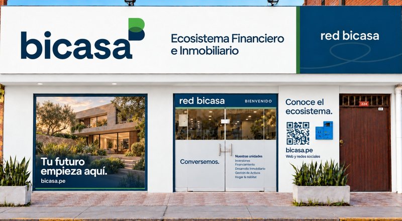 Fachada de la oficina de Bicasa en Moyobamba